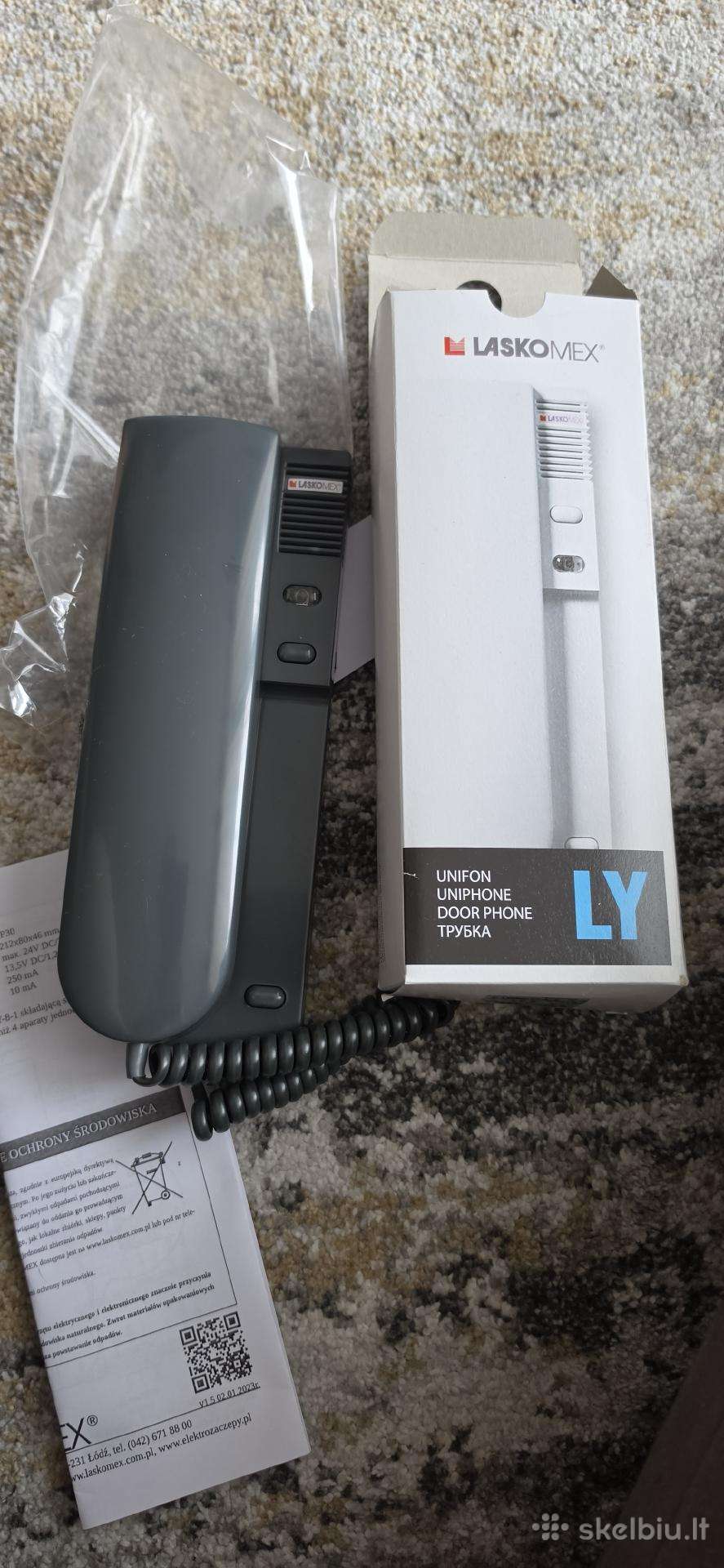 Domofono, telefonspynes ragelis