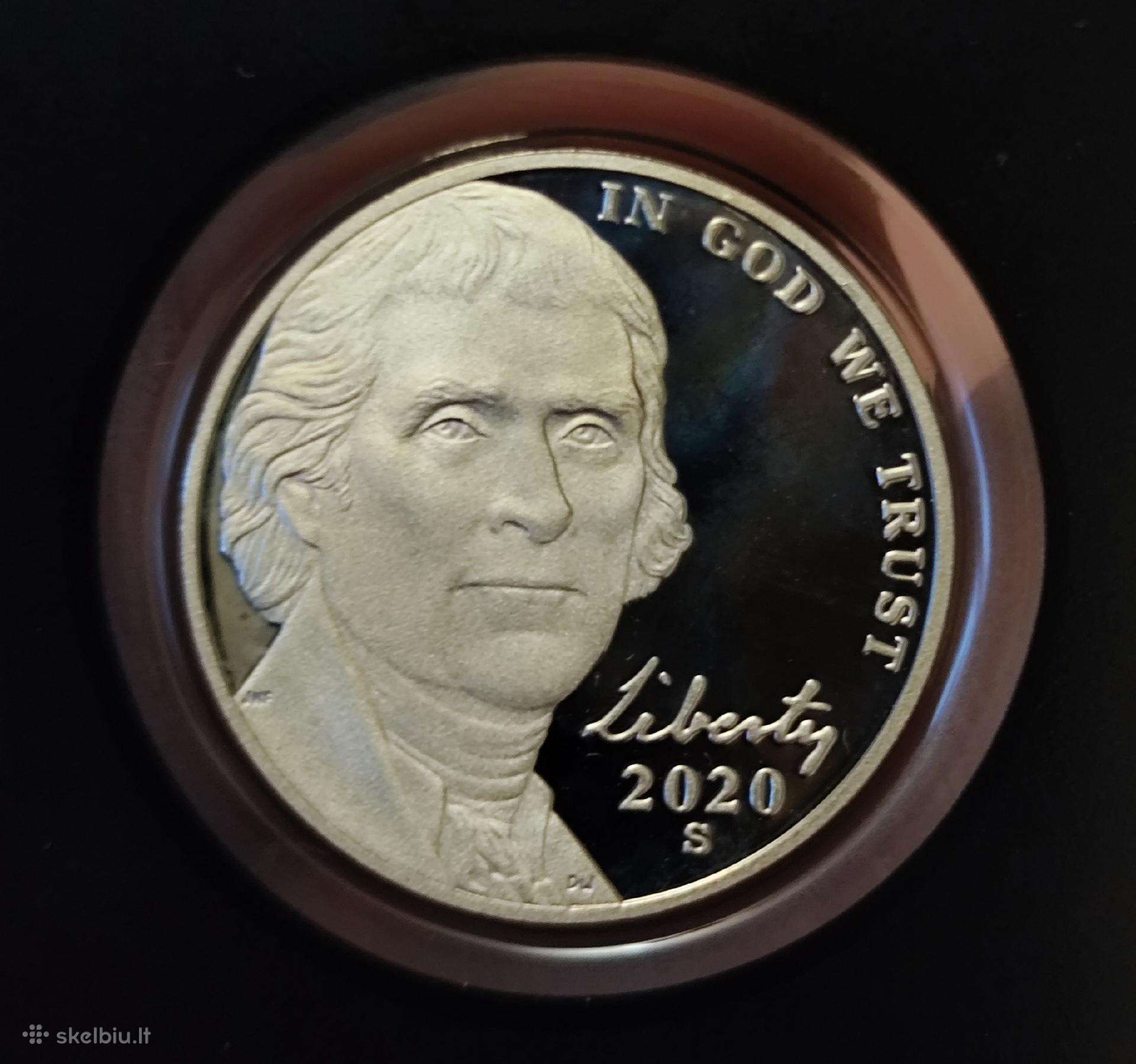 JAV. 5 centai. 2020m. Proof.