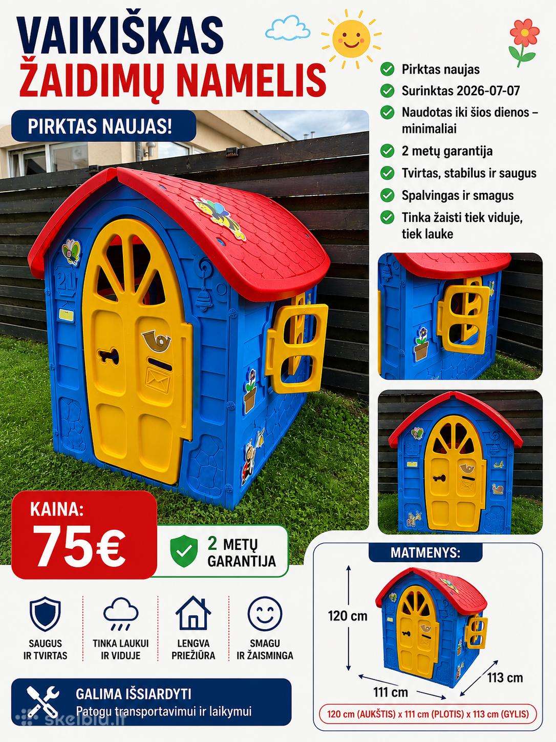 Vaikų žaidimų namelis