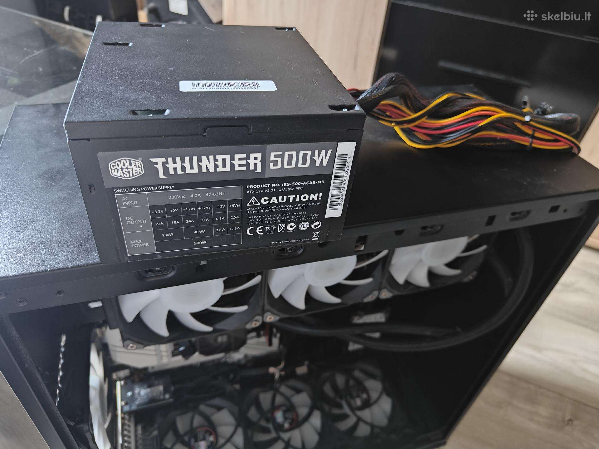 Cooler master thunder 500 watt maitblokis