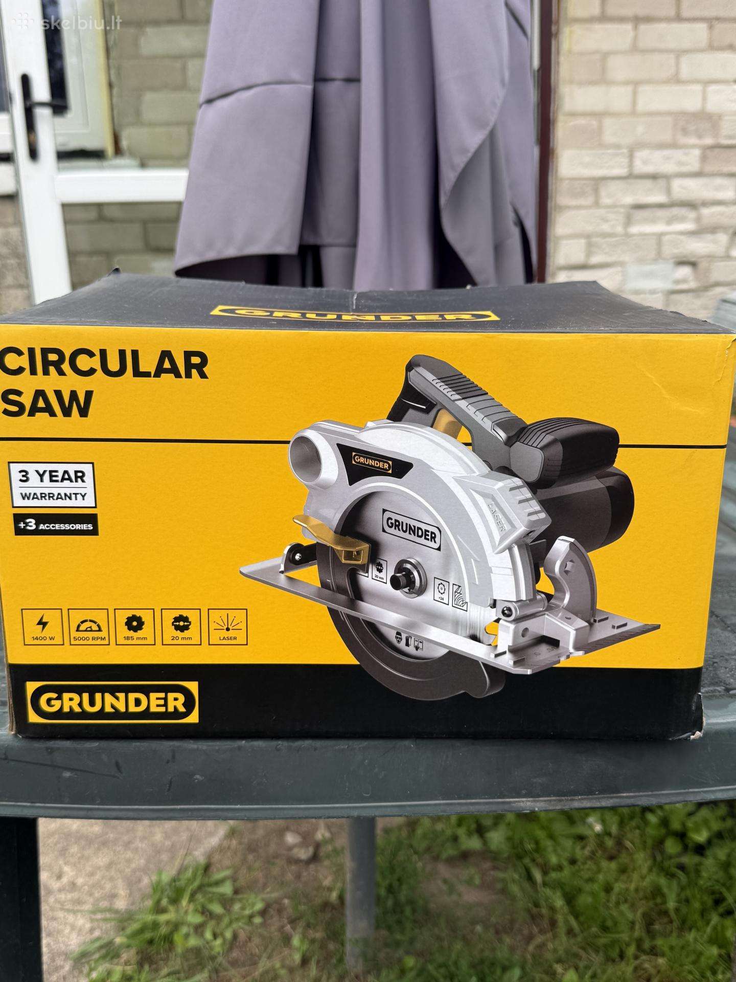 Naujas Elektrinis diskinis pjūklas Grunder