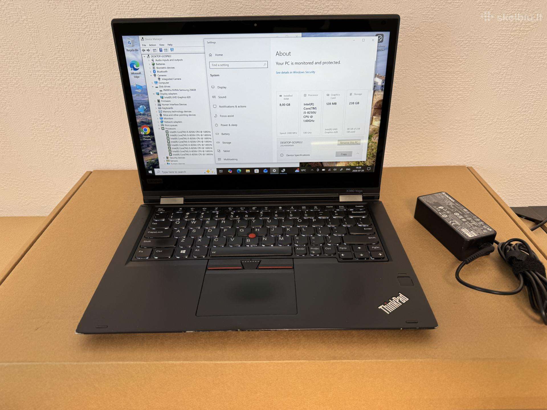 Lenovo Thinkpad X380 Yoga lieciamas