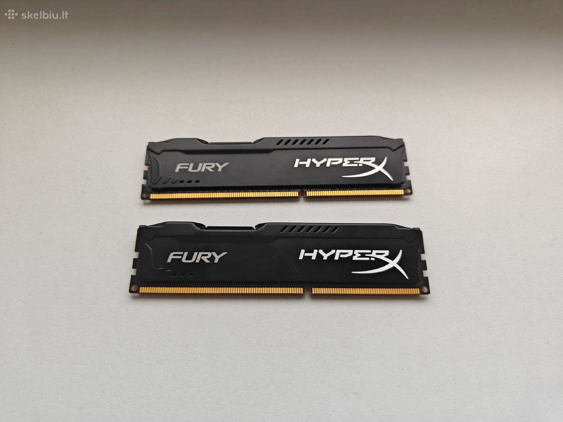 Kingston Hyperx Fury Black Ddr3 (RAM), 8 GB, 1600