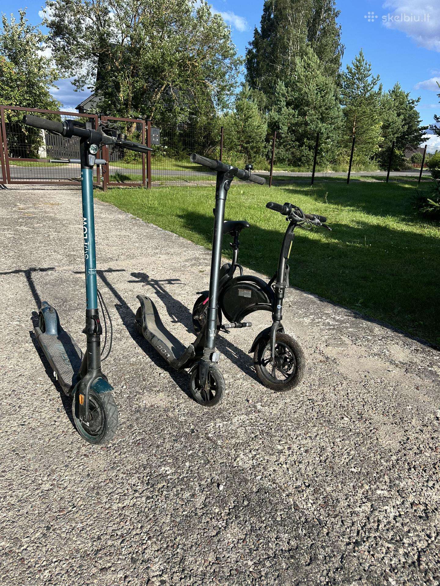 Elektriniai paspirtukai ir dviratis