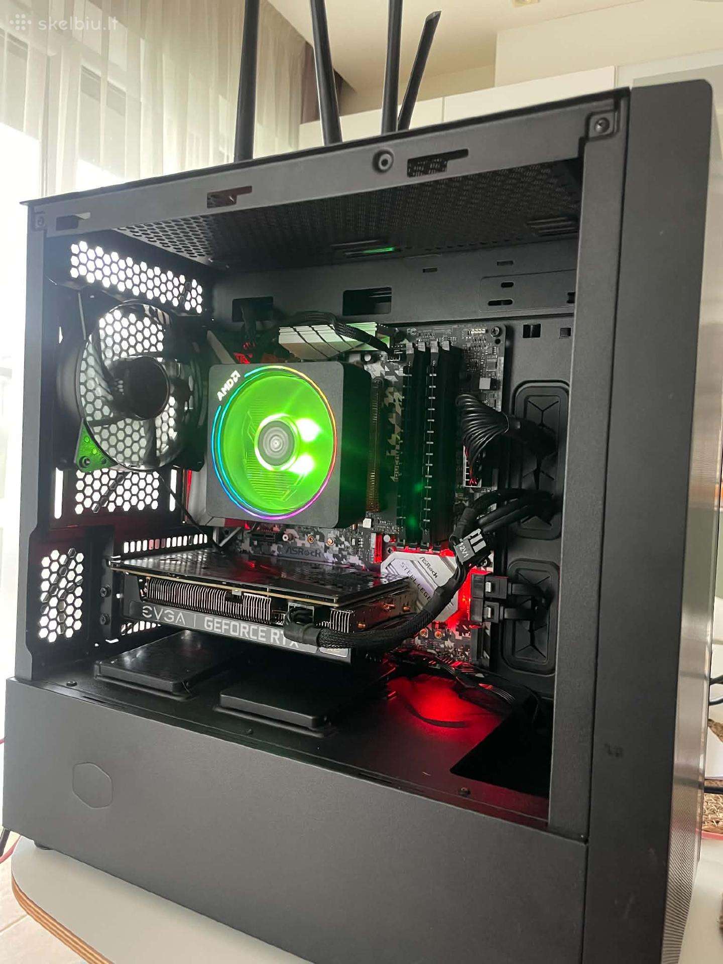 Žaidimų kompiuteris Rtx 3060 12gb, Ryzen 7 2700x,