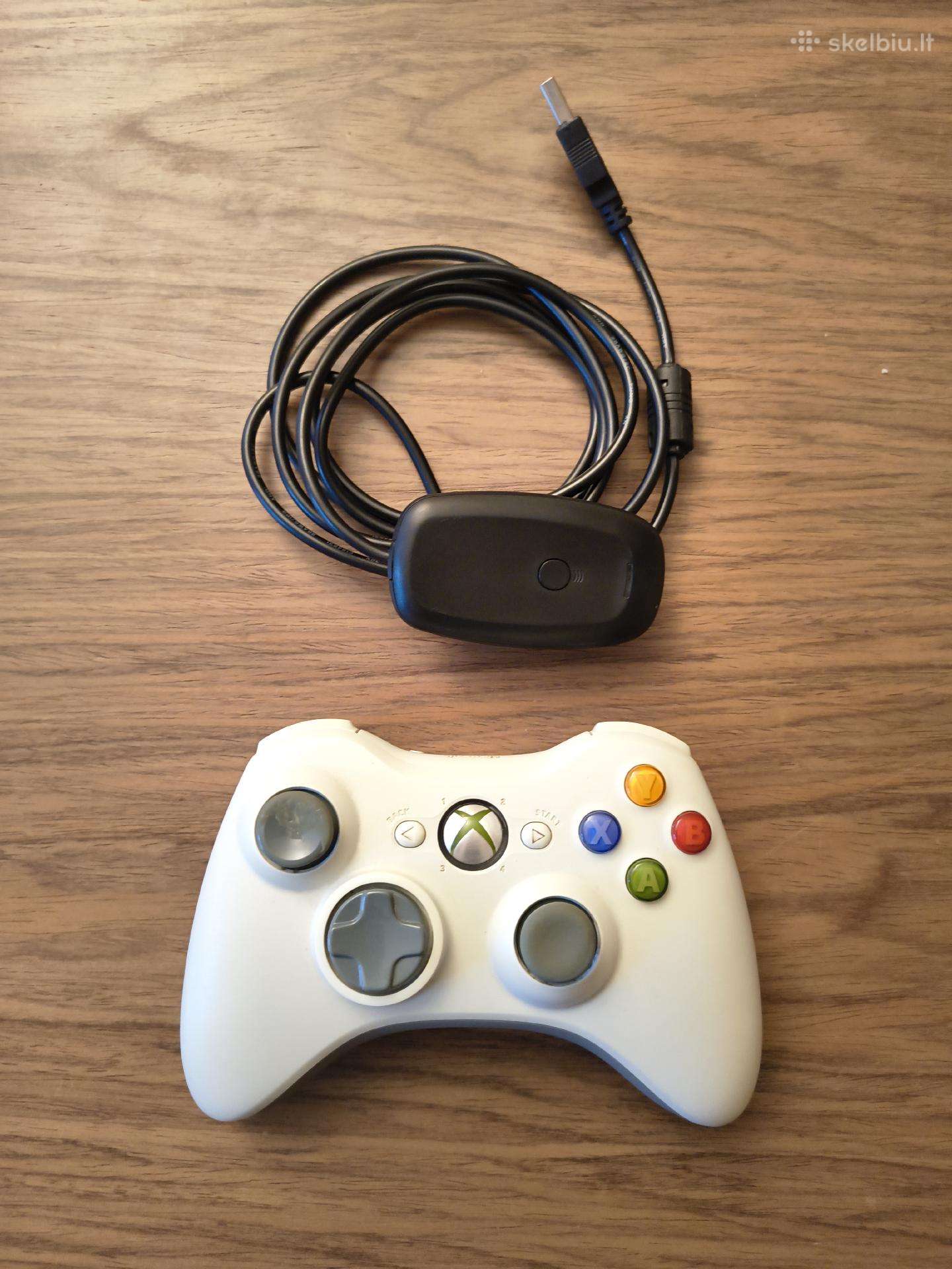 Bevielis Xbox 360 pultelis su Pc adapteriu