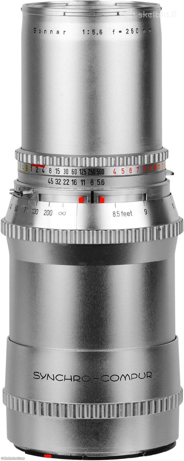 Hasselblad V 250mm f5.6 objektyvas