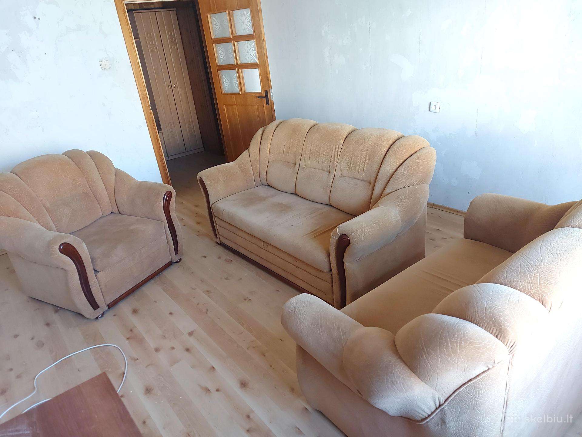 Dovanojam lovą, sofa, fotelius