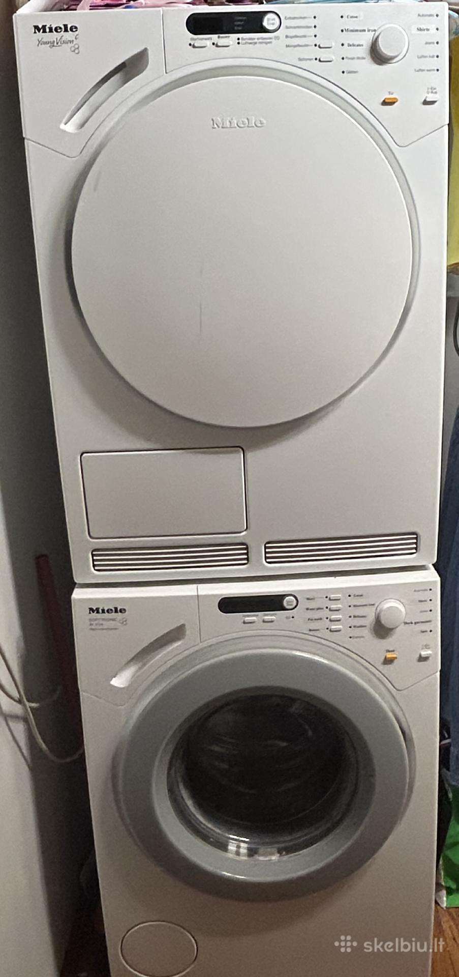 Parduodama džiovyklė ir skalbimo mašina Miele
