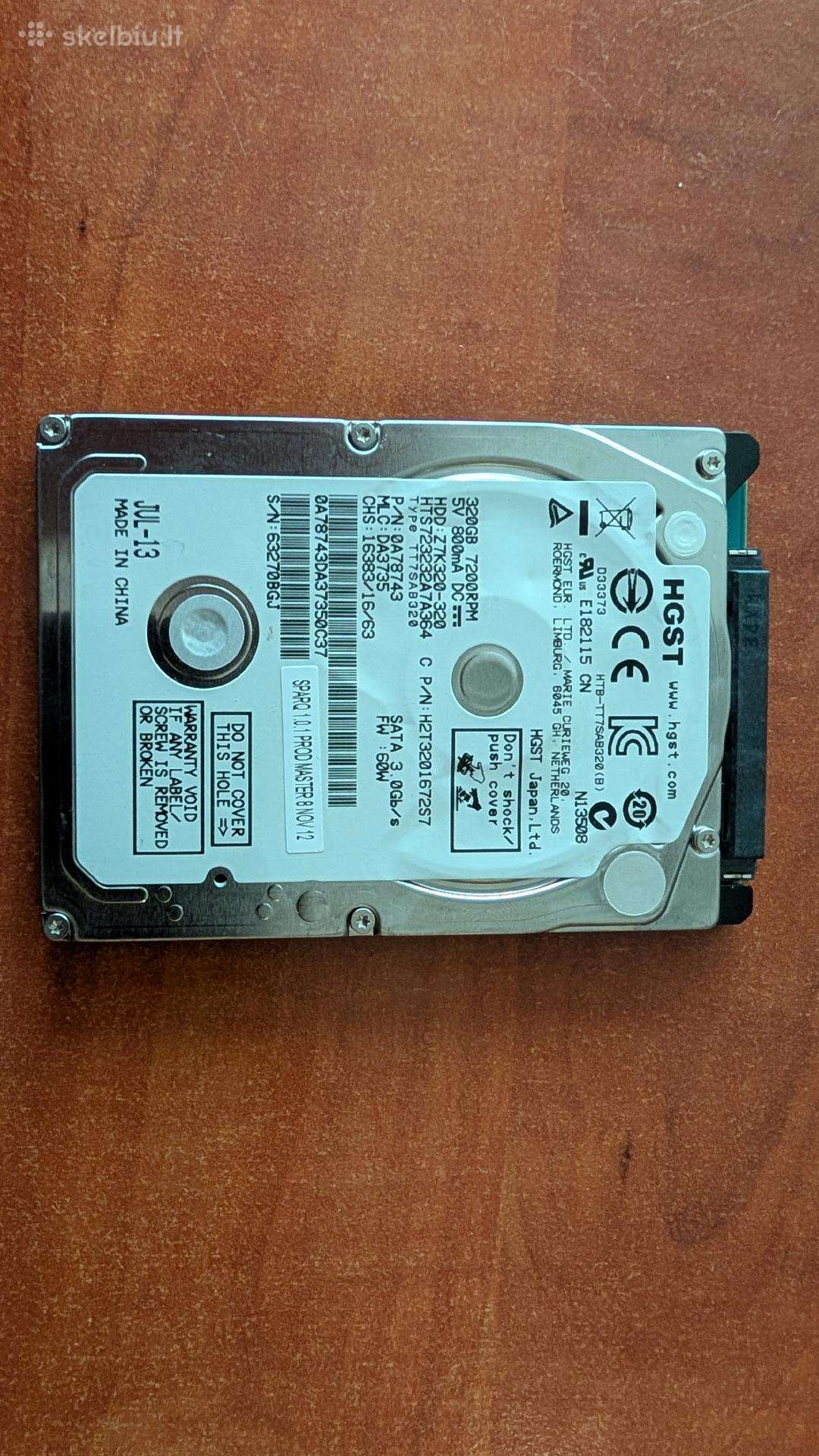 Hgst 320gb HDD 2,5"