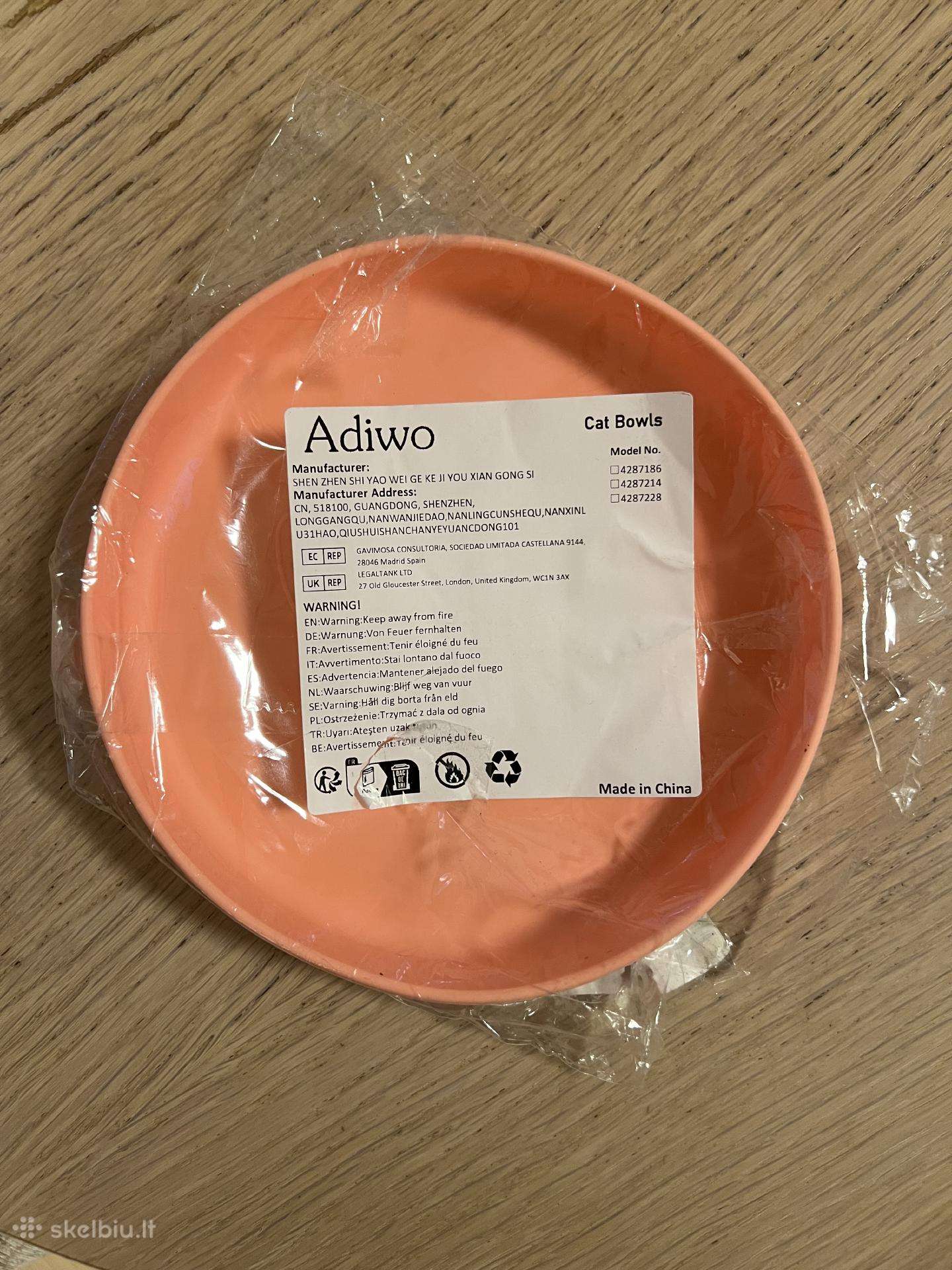 Adiwo silikoninis dubenėlis katei, 18 cm