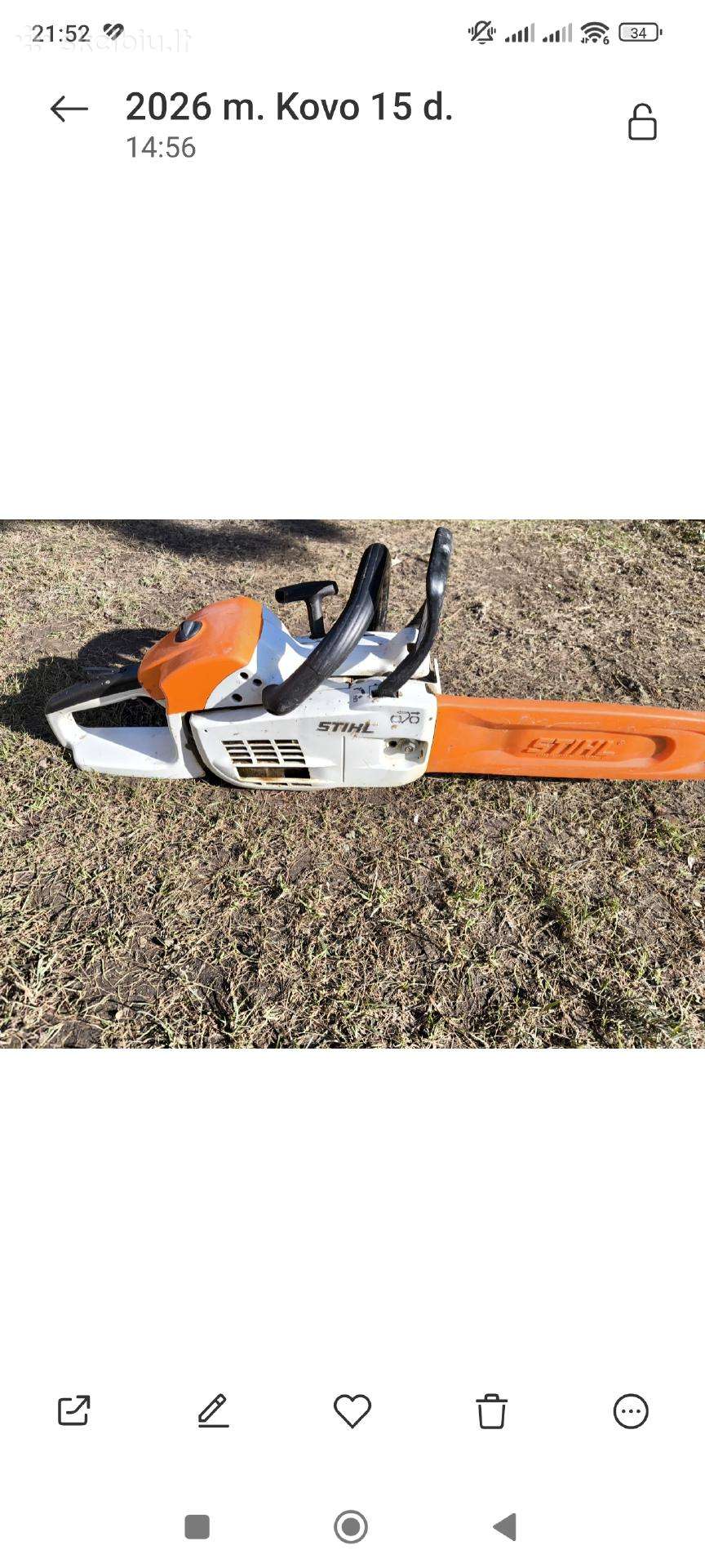 Stihl ms 201 pjuklas