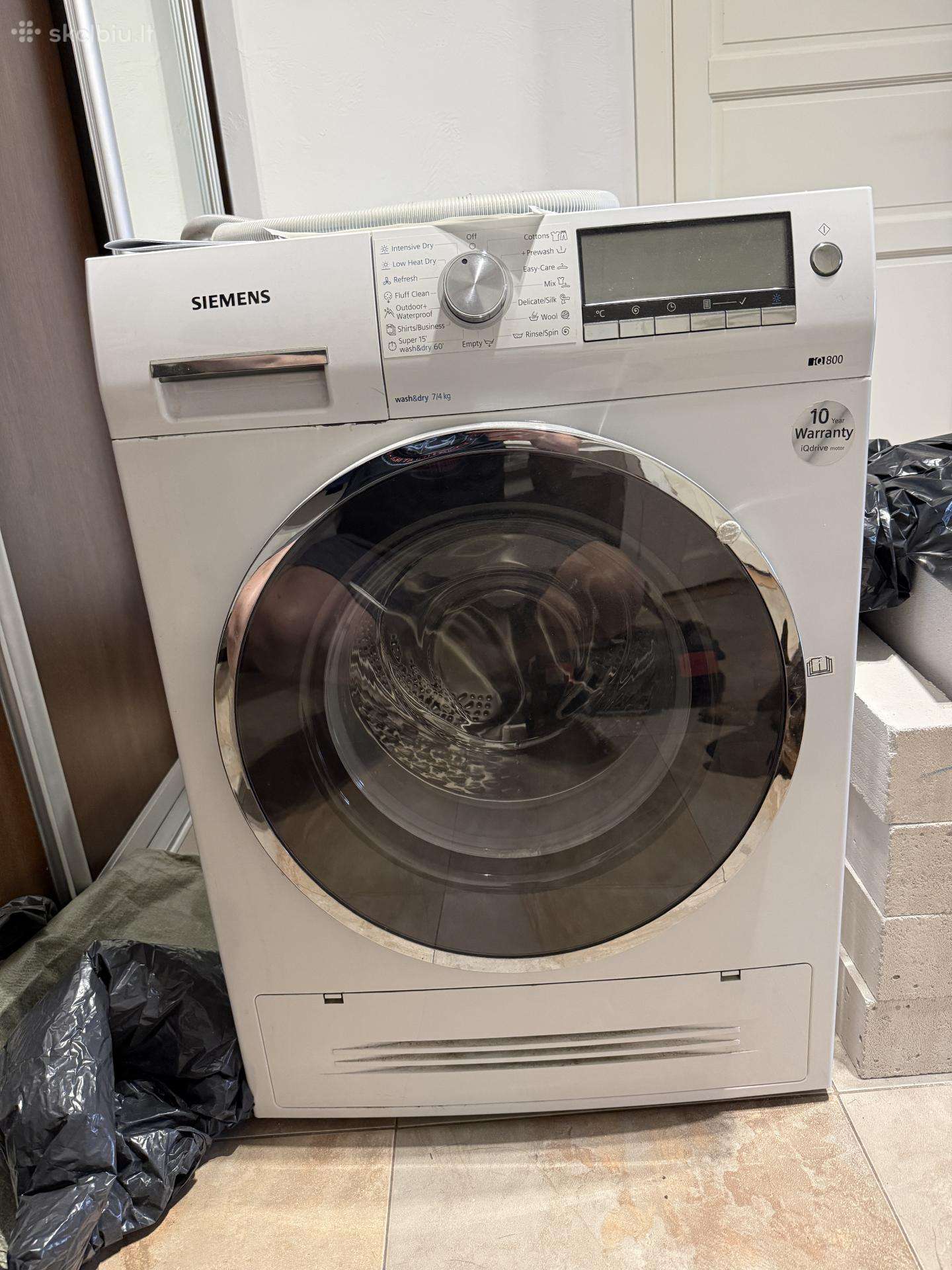 Siemens 2in1 skalbyklė+džiovyklė