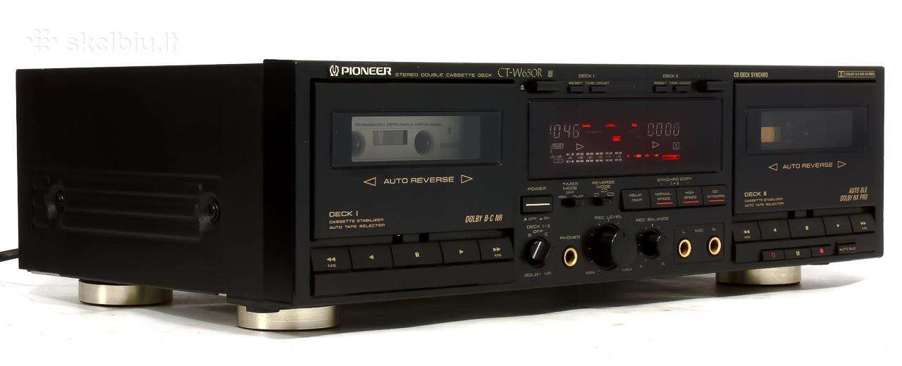 Pioneer Ct-w650r Stereo Double Cassette Deck.1991m