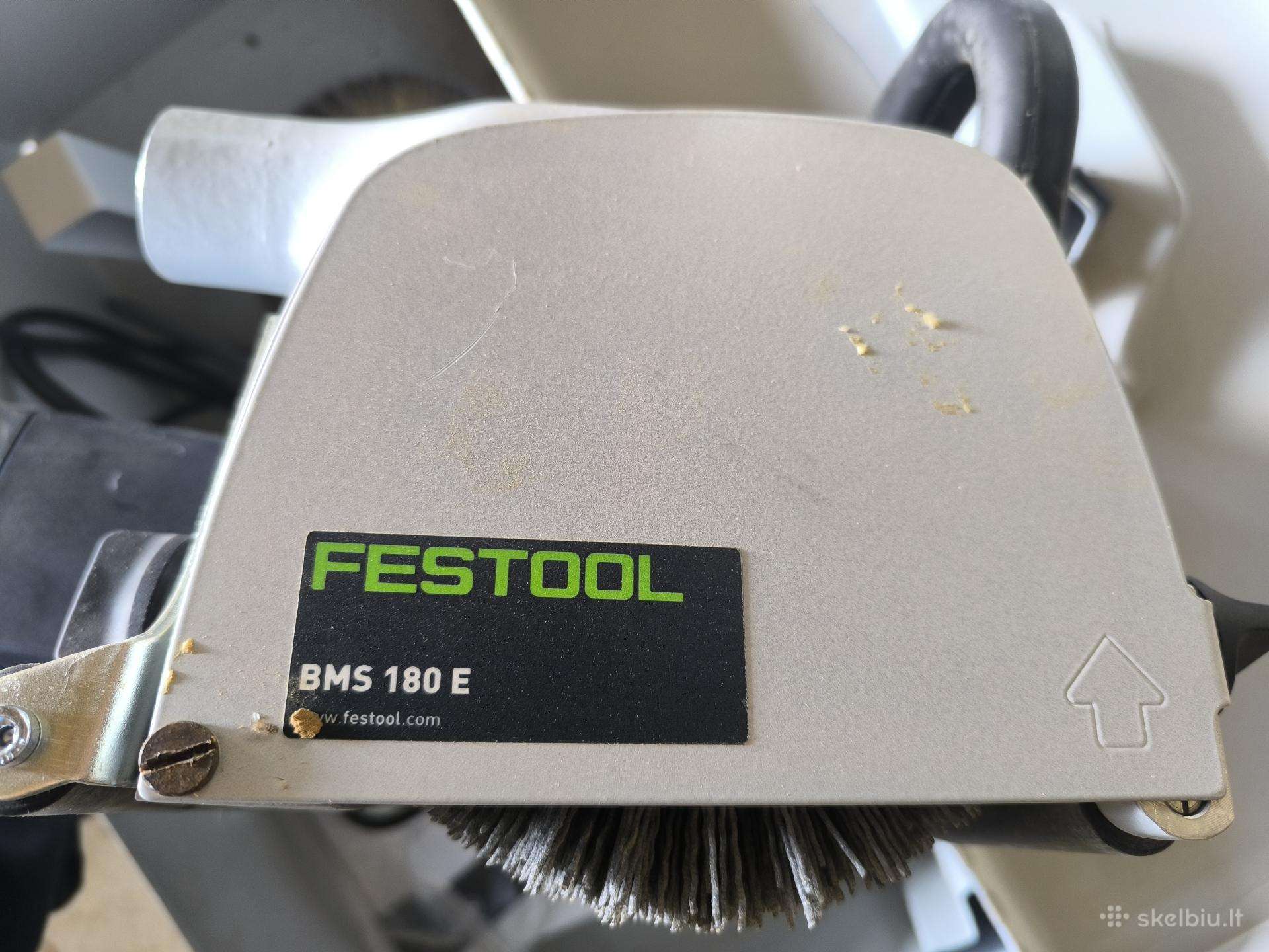Festool Bms 180 E medienos šukavimas, sendinimas.