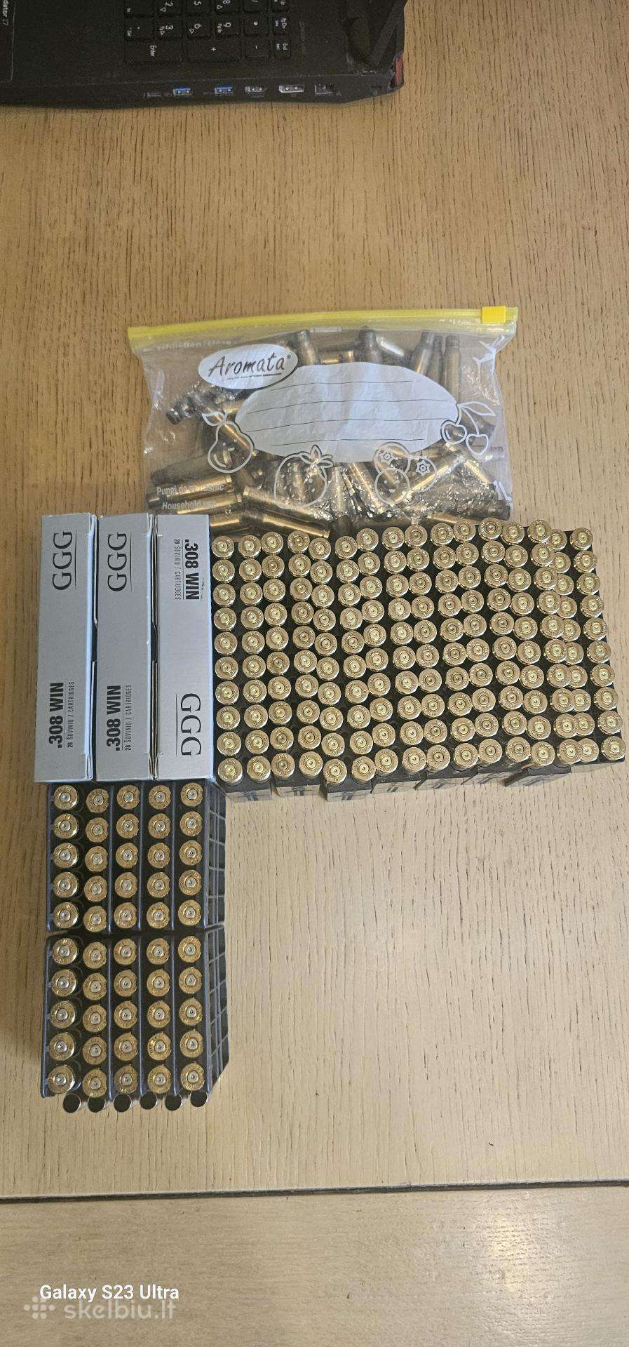 Parduodu 308 Win tūteles Gg, Geco šautos 1 kartą