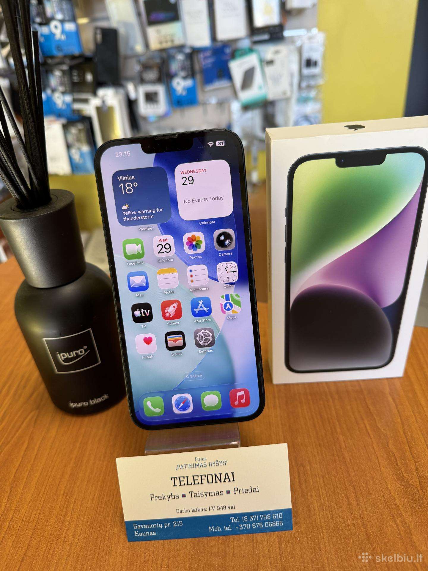 iPhone 14plus Black 128gb Su Garantija