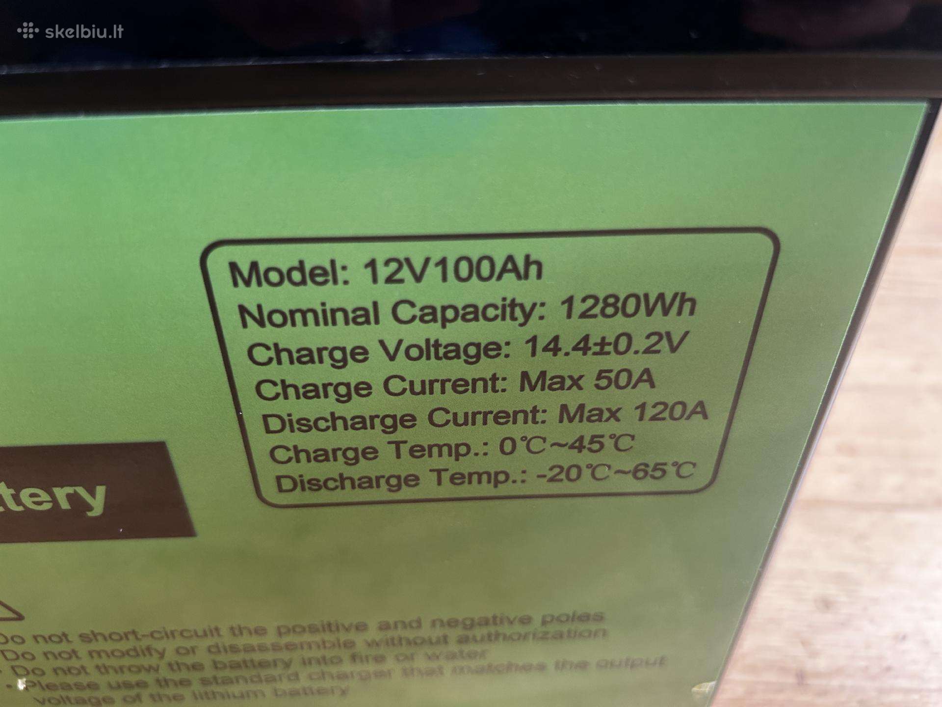 12v Lifepo4 baterija 100ah Datou Boss
