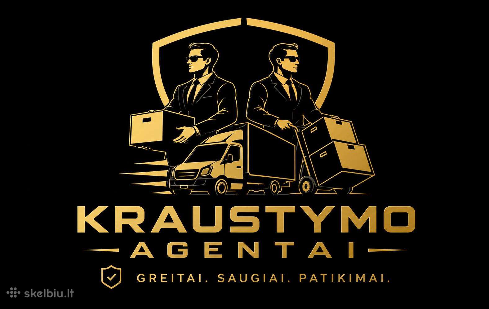 Kraustymas, baldų pervežimas ir surinkimas