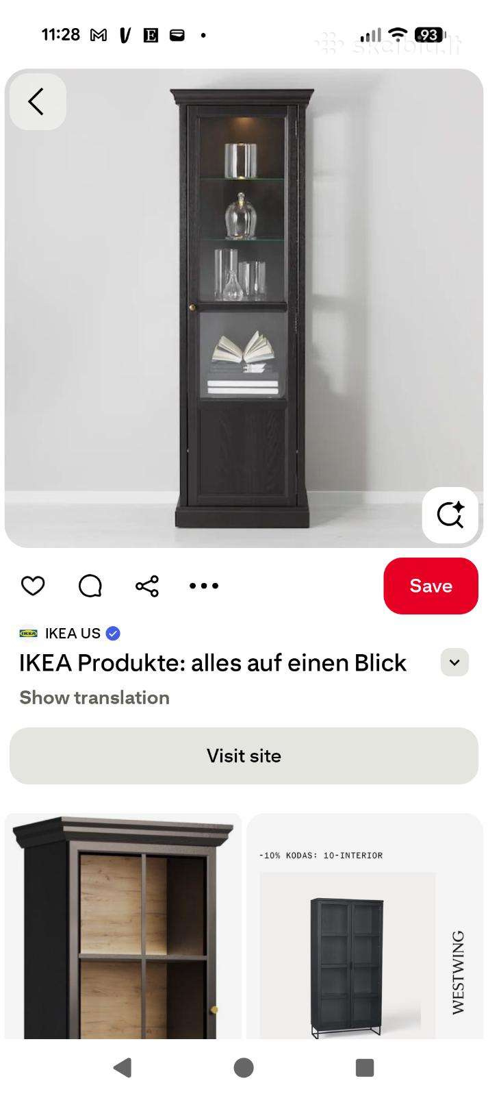 Ikea Malsjo lentyna