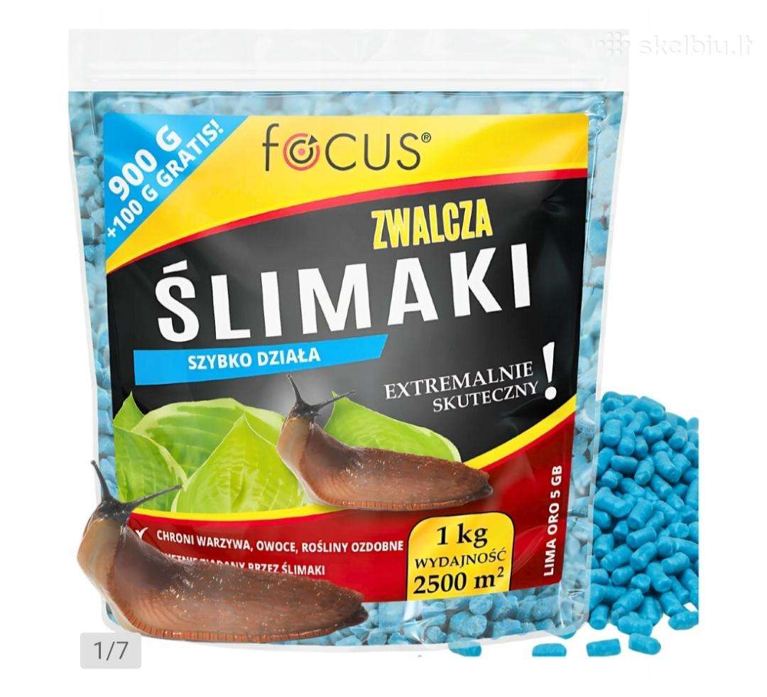 Priemonė nuo šliužų labai greitai veikianti.