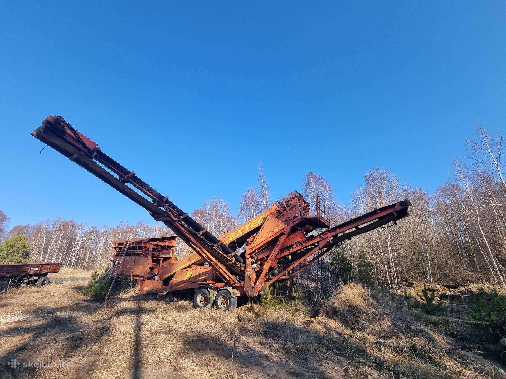 Extec Turbo mobilus žvyro / smėlio sijotuvas