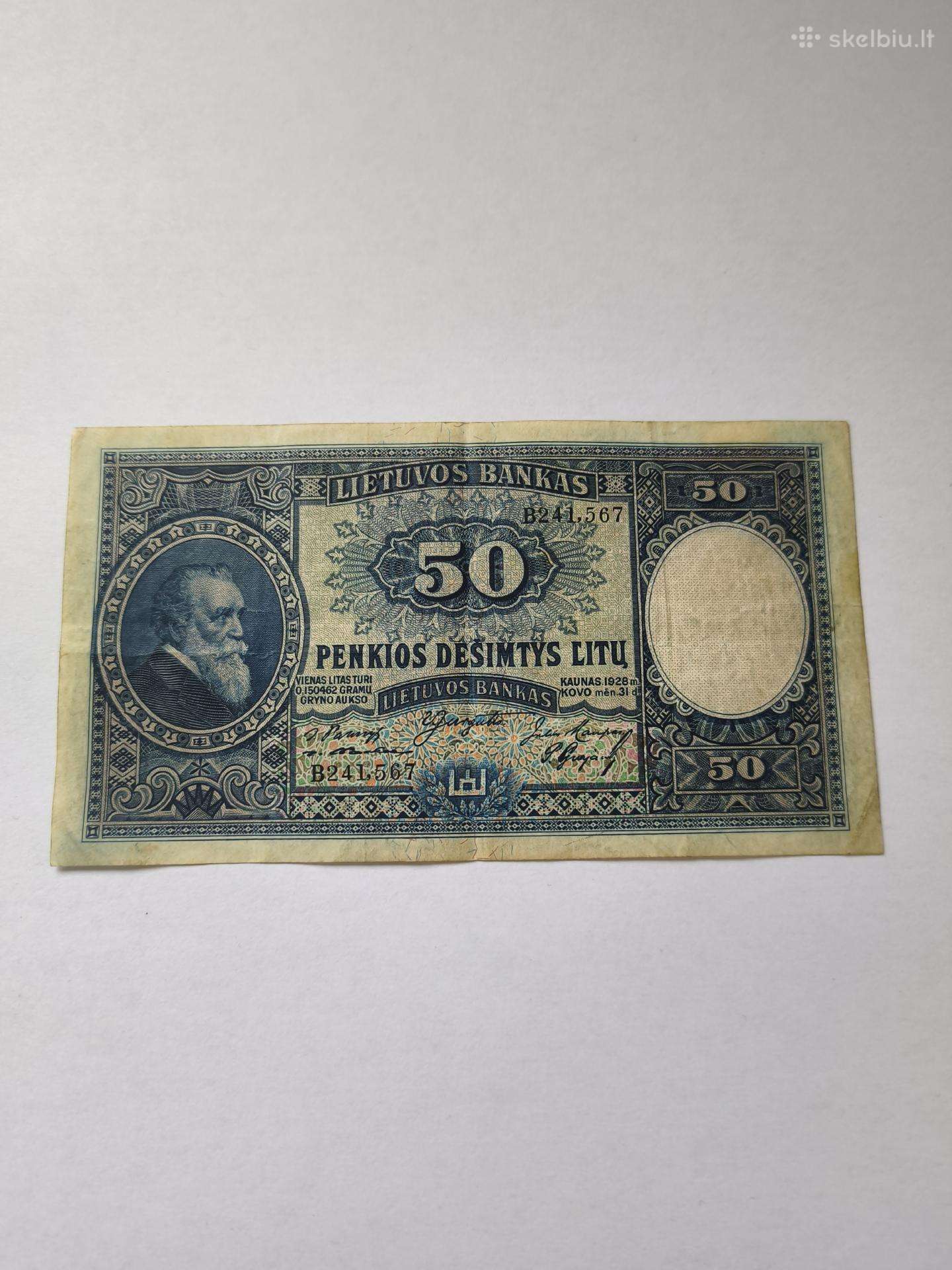 50litų 1928m