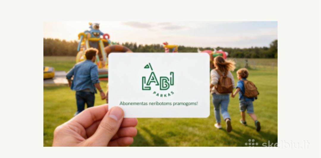 Labi parkas šeimos bilietas 3 asm.