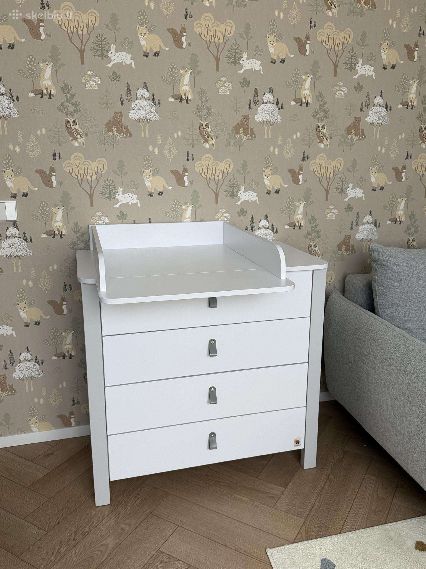 Yappykids Sky Grey kūdikio baldų komplektas