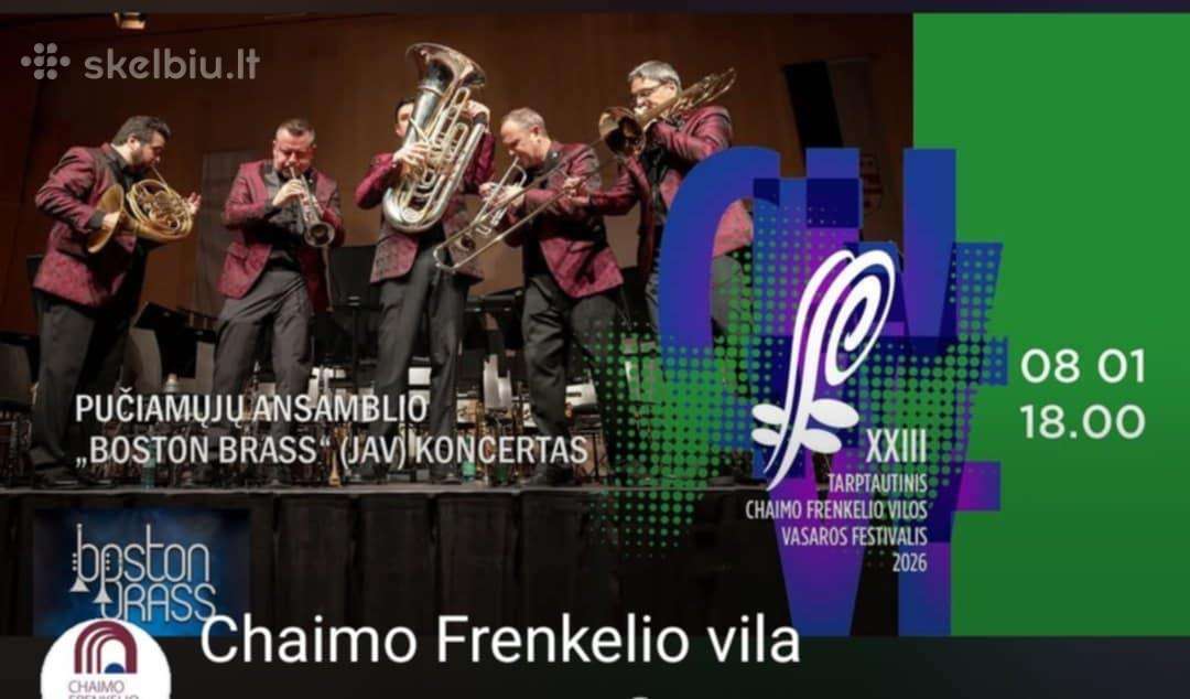 Pučiamųjų ansambl „Boston Brass“ (JAV) koncertas
