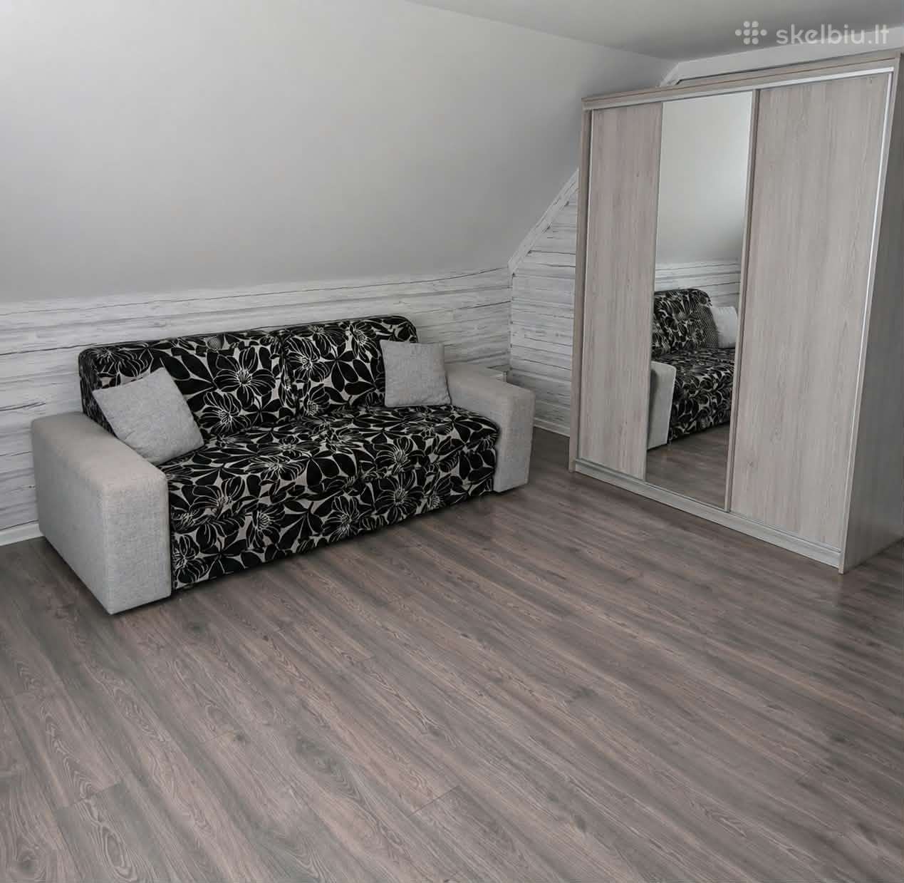 Svetainės baldų komplektas sofa-lova ir du fotel