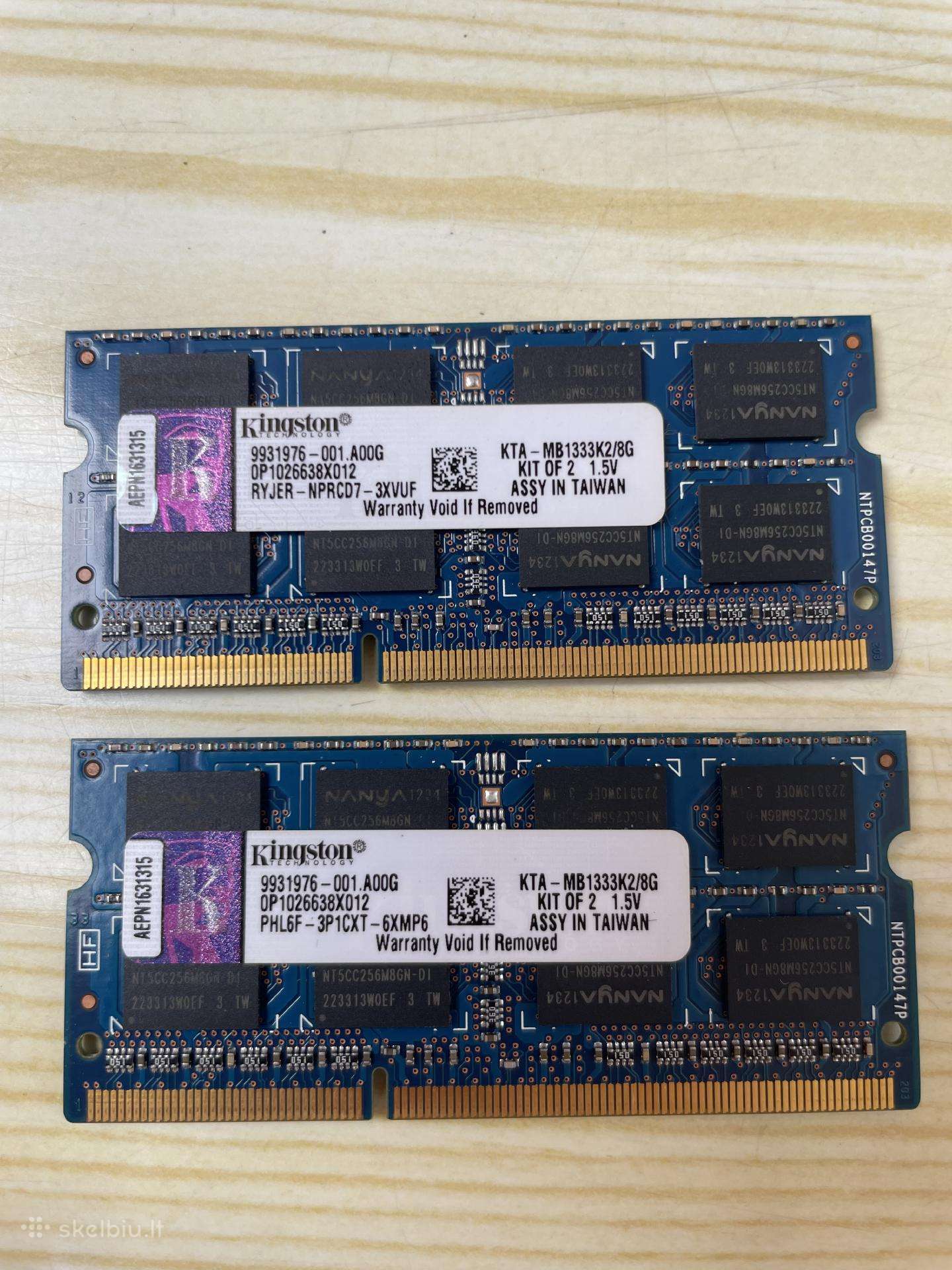 Ddr3 Kingston 8gb