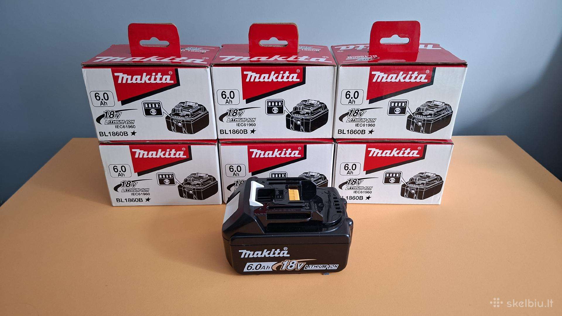 Akumuliatoriai Makita įrankiams 18v 6ah
