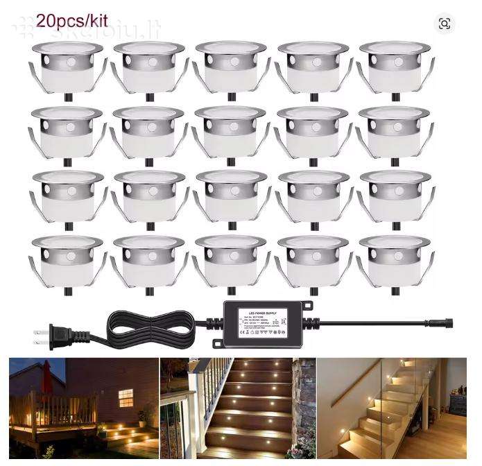 LED šviestuvai 1w/LED 20vnt