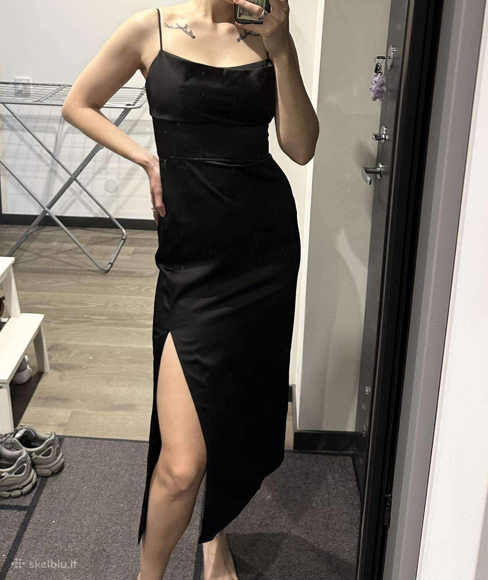 Guess Kokteilinė satino suknelė W3bk82 Wdee2