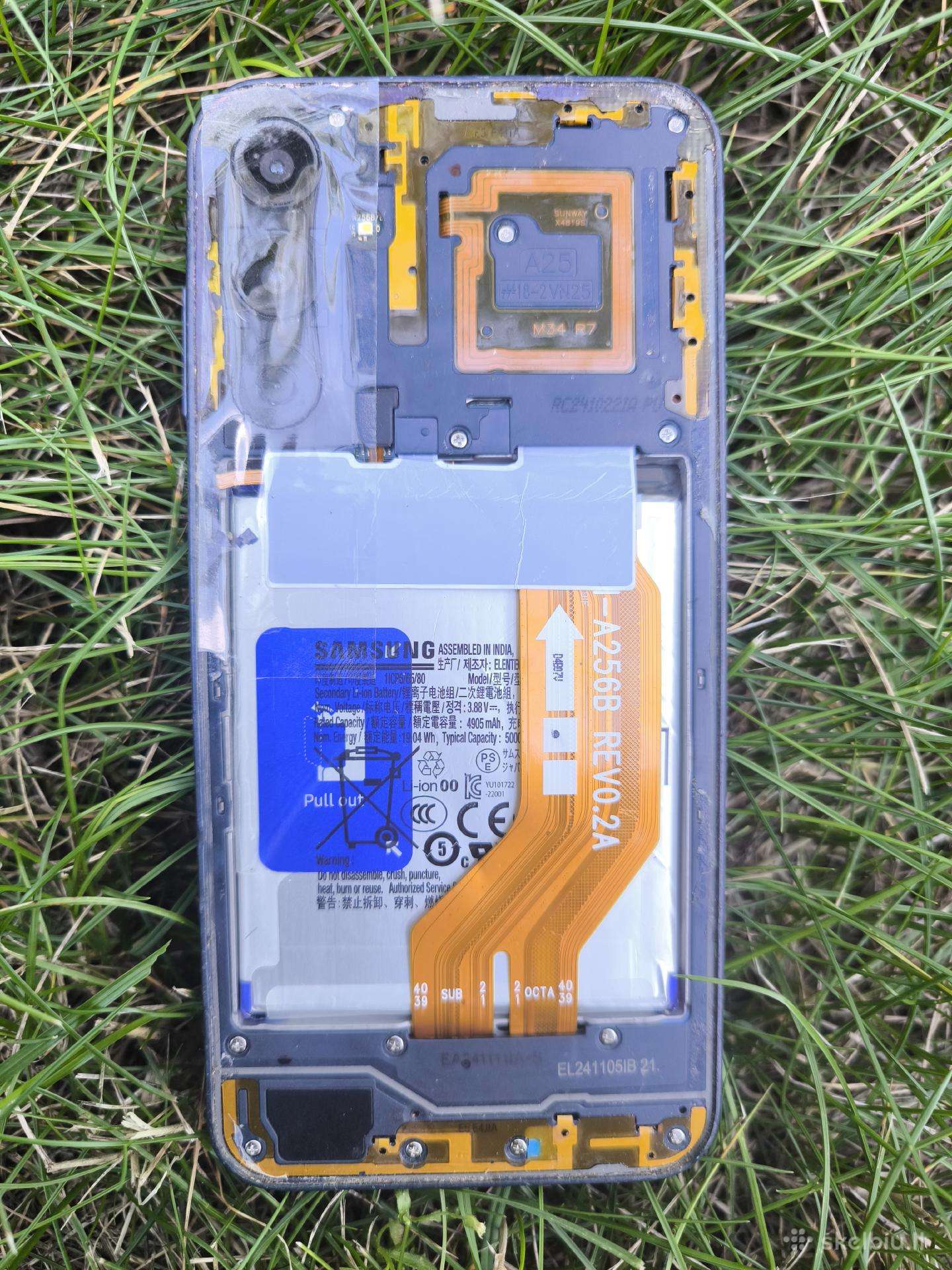 Samsung A25 5G, A256 be displayo ir dangties