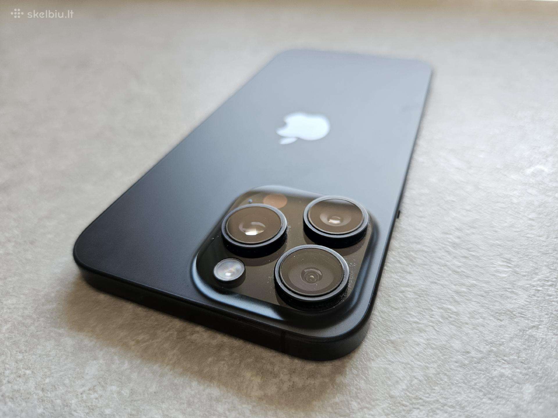 Idealios būklės iPhone 15 Pro Max 256 GB telefonas