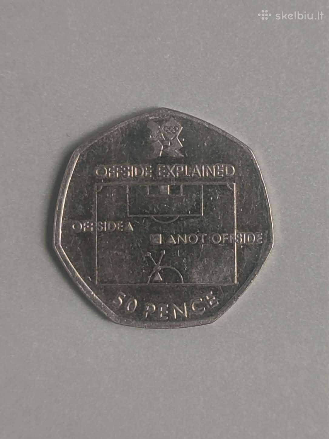 2011 m. Londono olimpinių žaidynių 50 pencų moneta