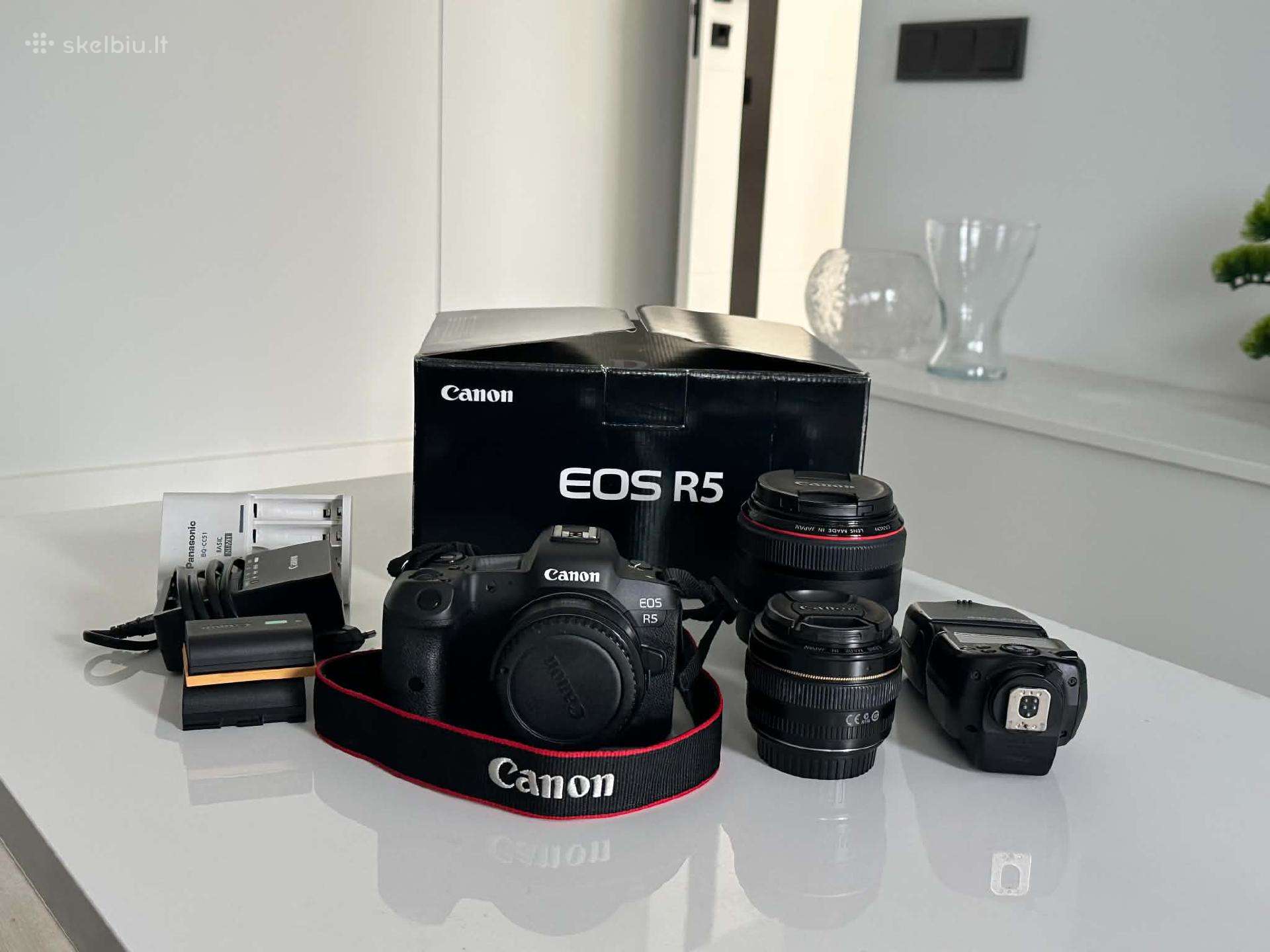 Canon EOS R5 su Ef 85mm f/1.2l ir 50mm f/1.4