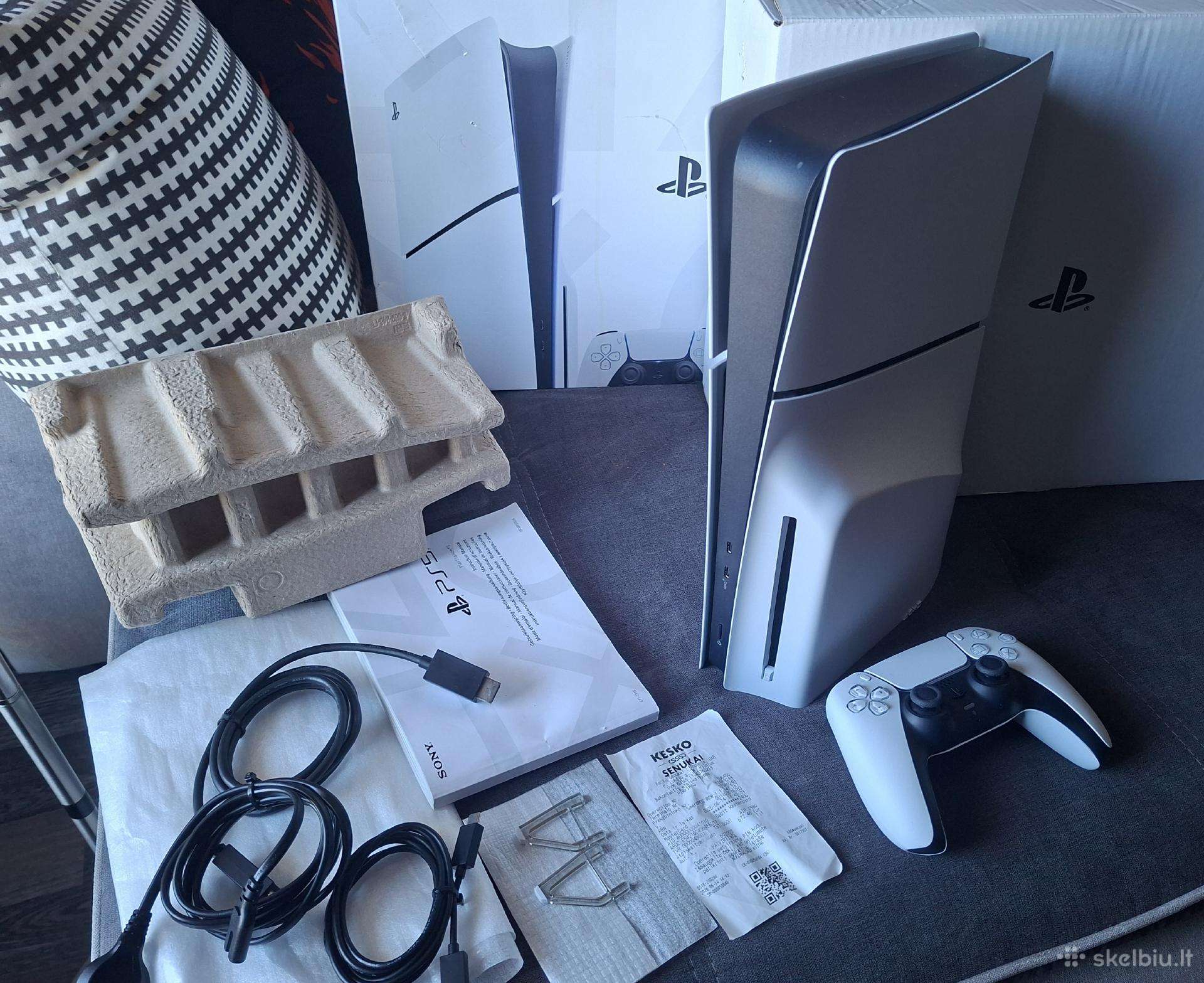 Nauja ps5 slim disk su čekiu ir garantiniu