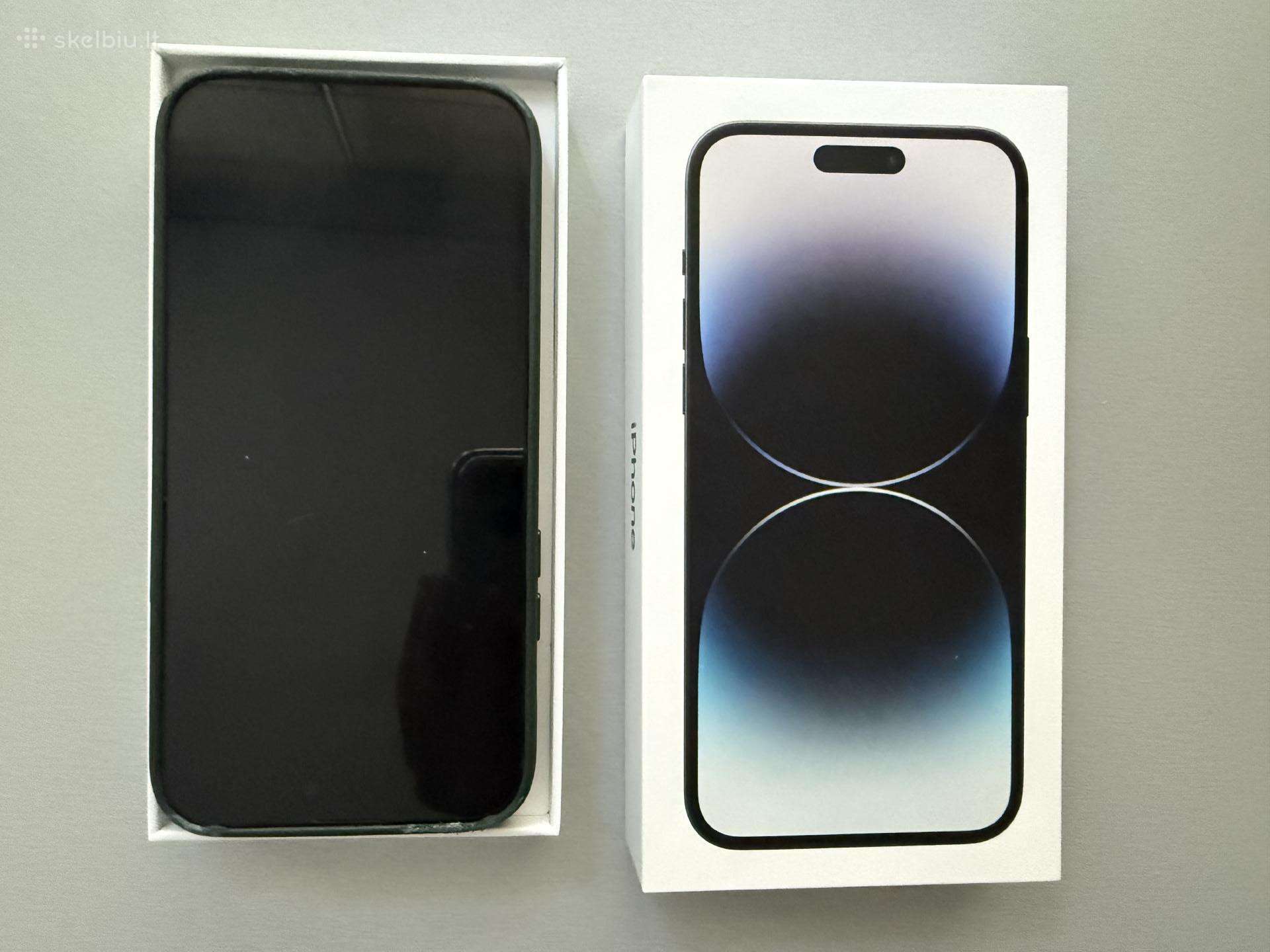 Gera kaina iPhone 14pro Max 256gb Space black