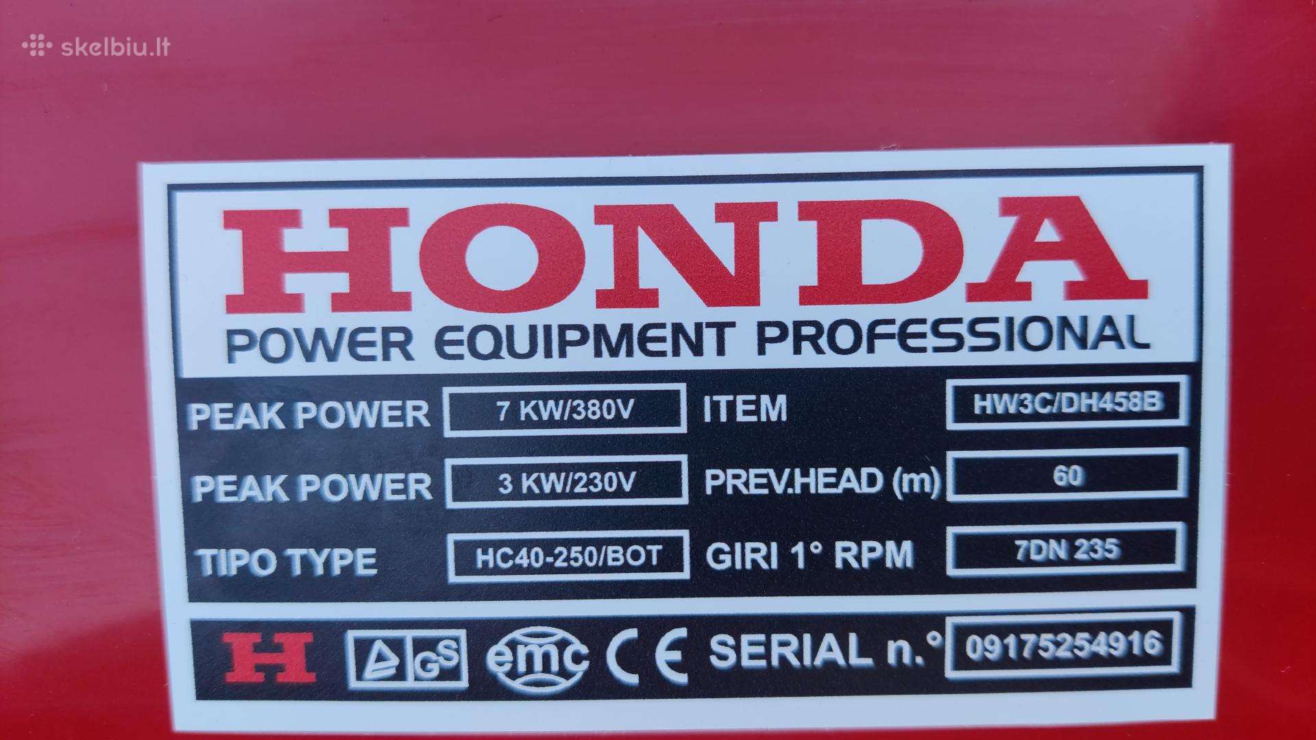 Honda generatorius