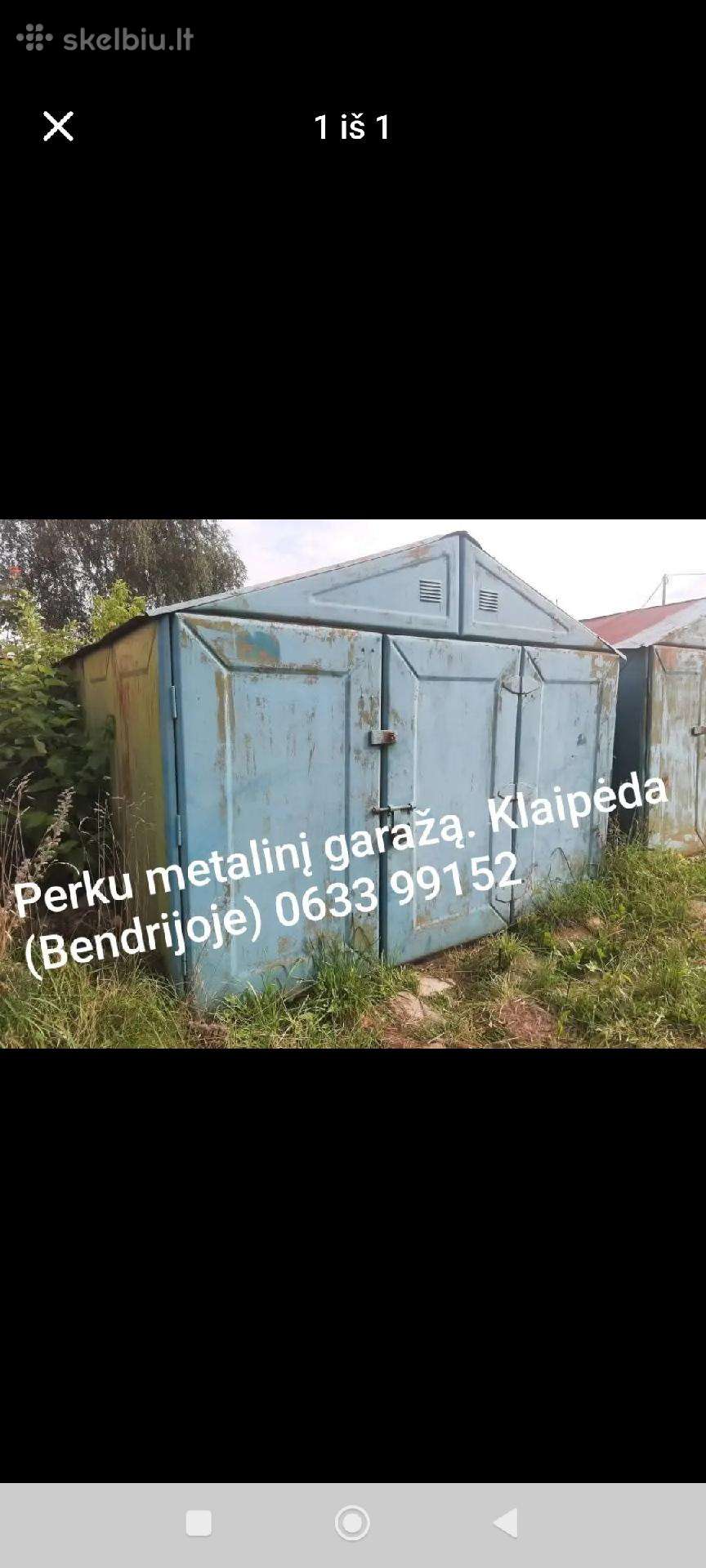 Perku metalinį garažą