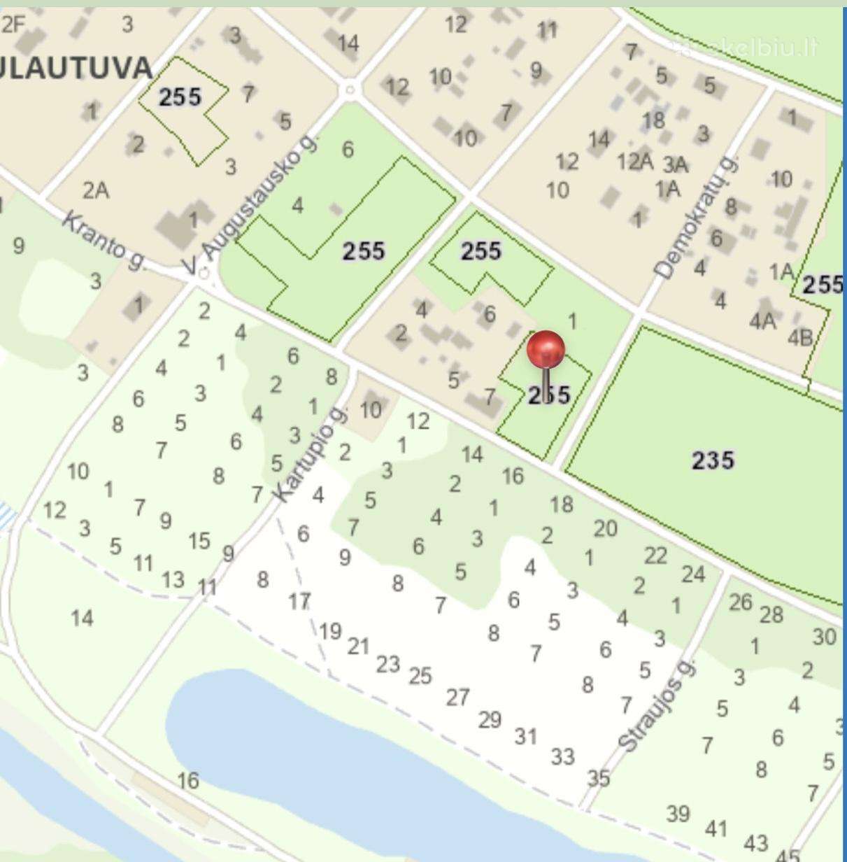 Parduodamas 34 a sklypas Kulautuvoje