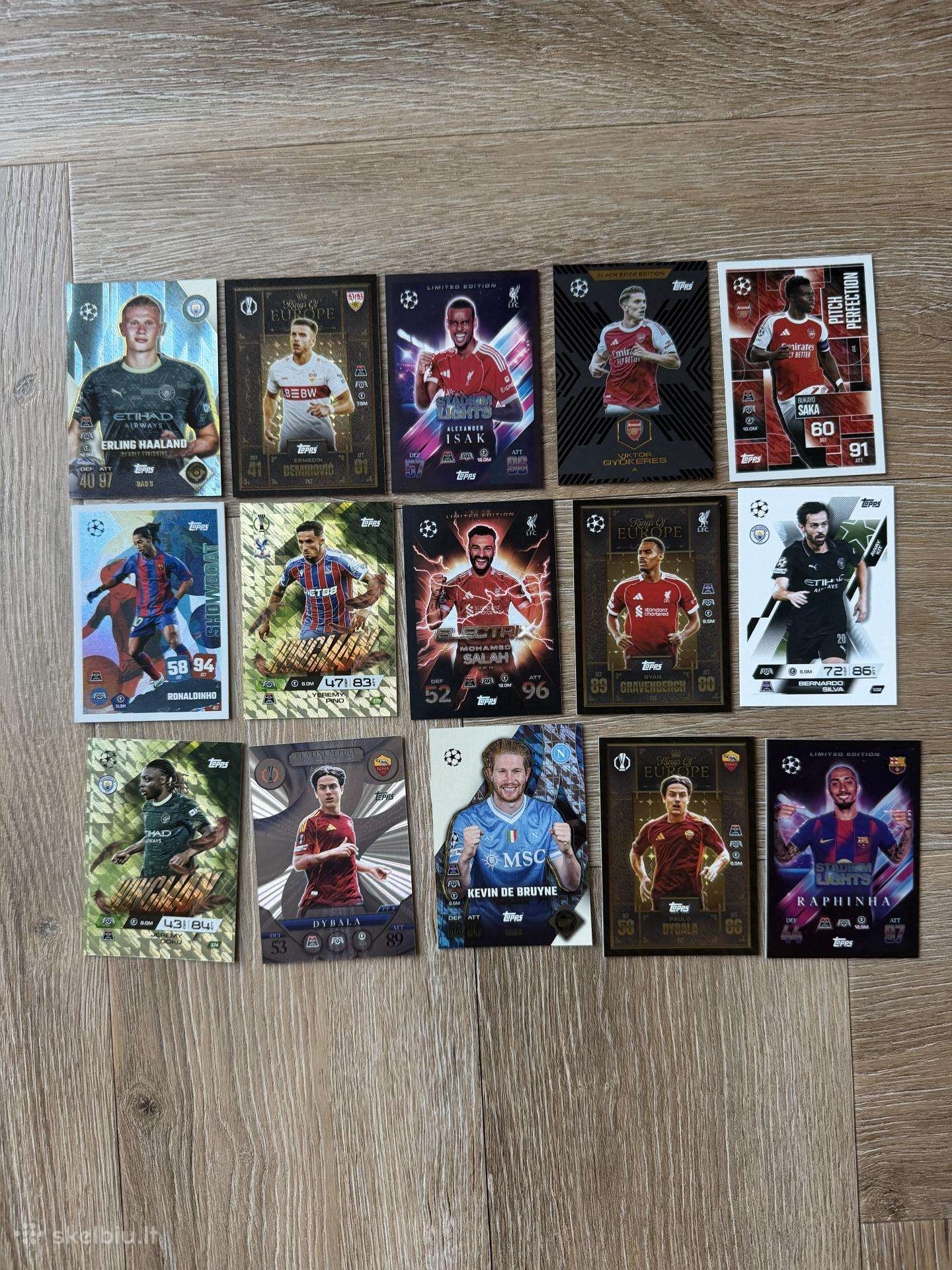 Topps match attacs kortelės
