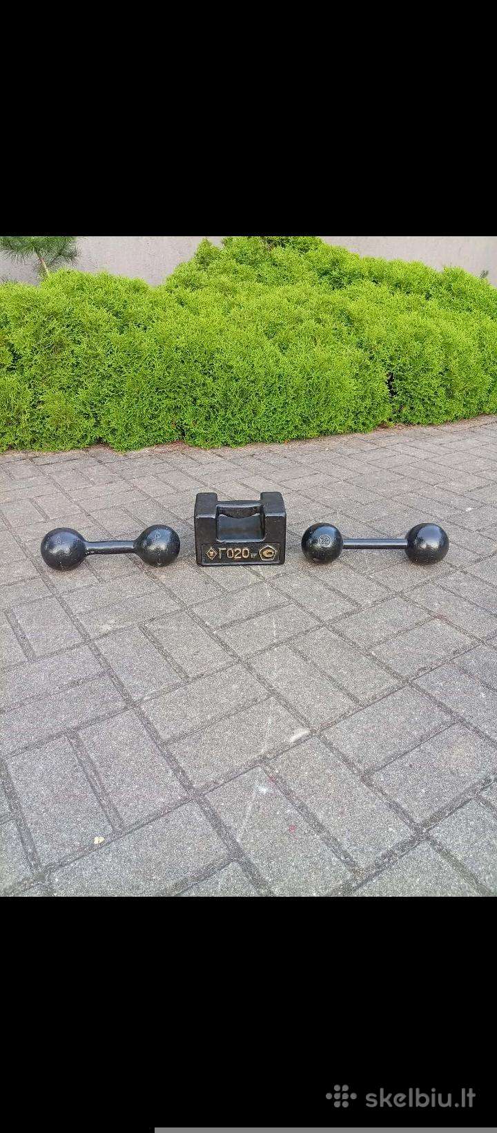 7-8-20 kg.hanteliai metaliniai geri
