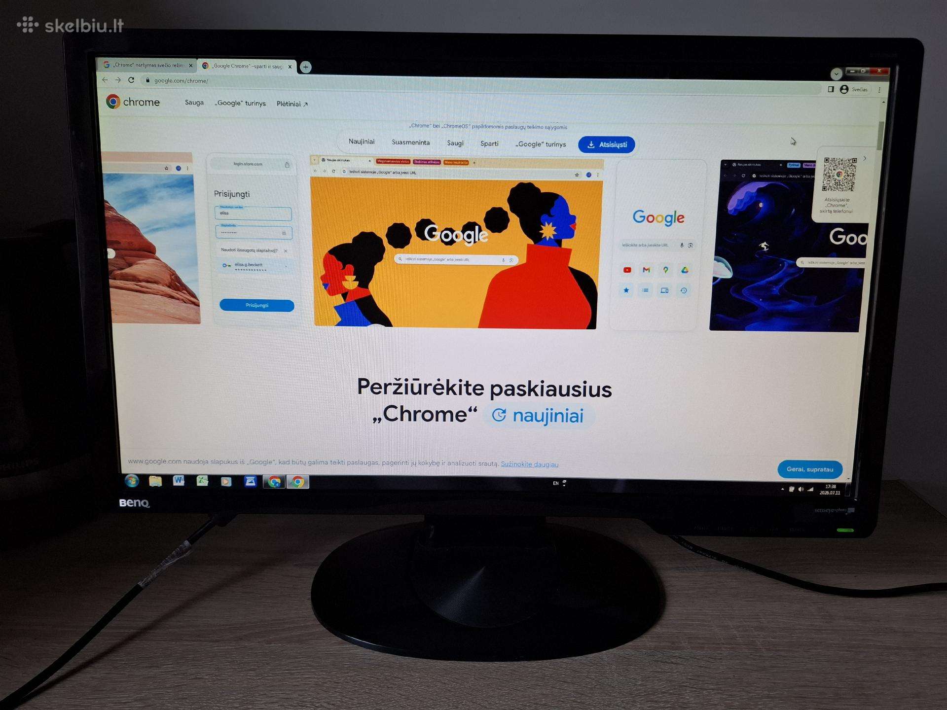 Benq monitorius