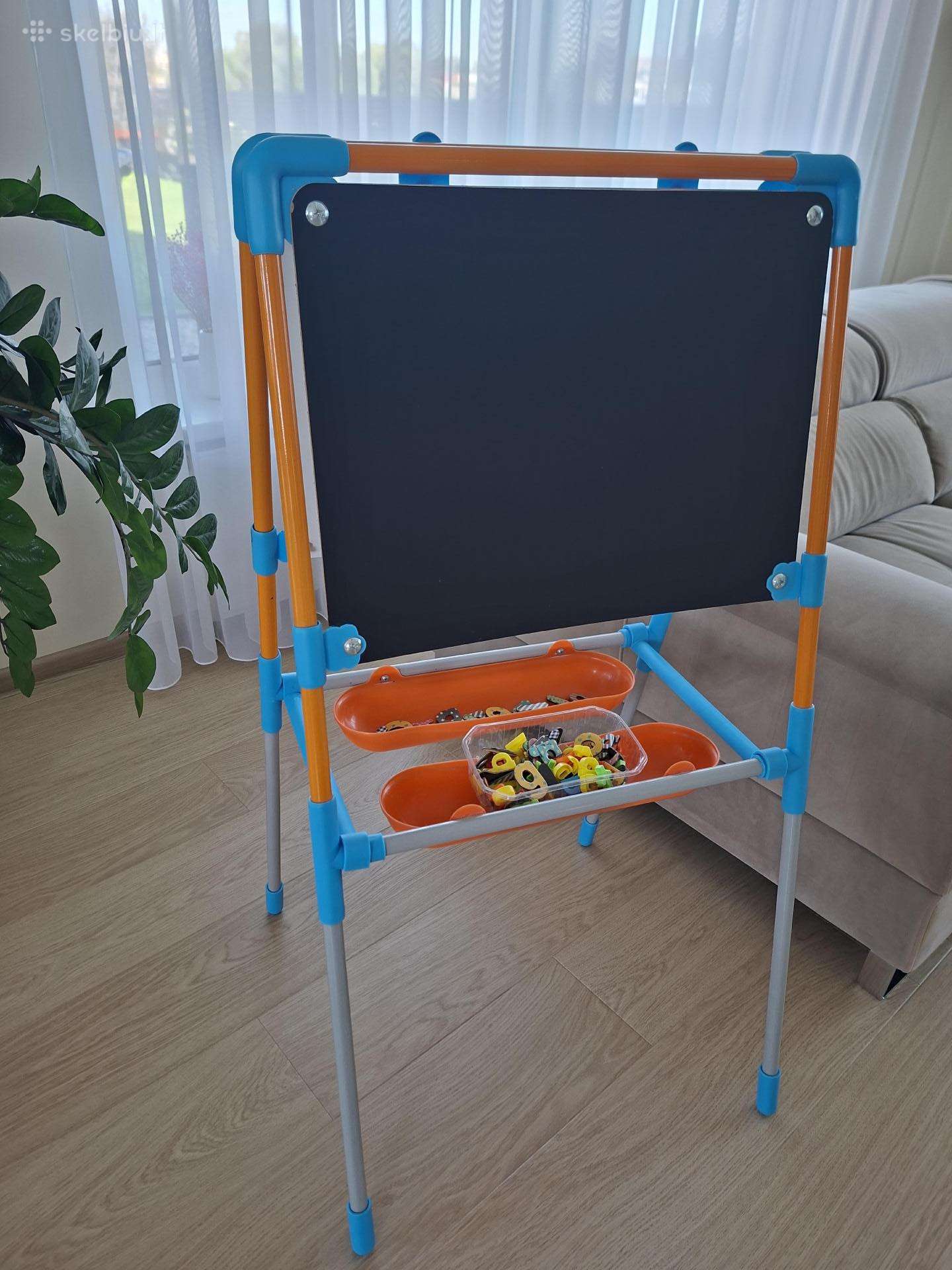 Dvipusė piešimo magnetinė lenta vaikams