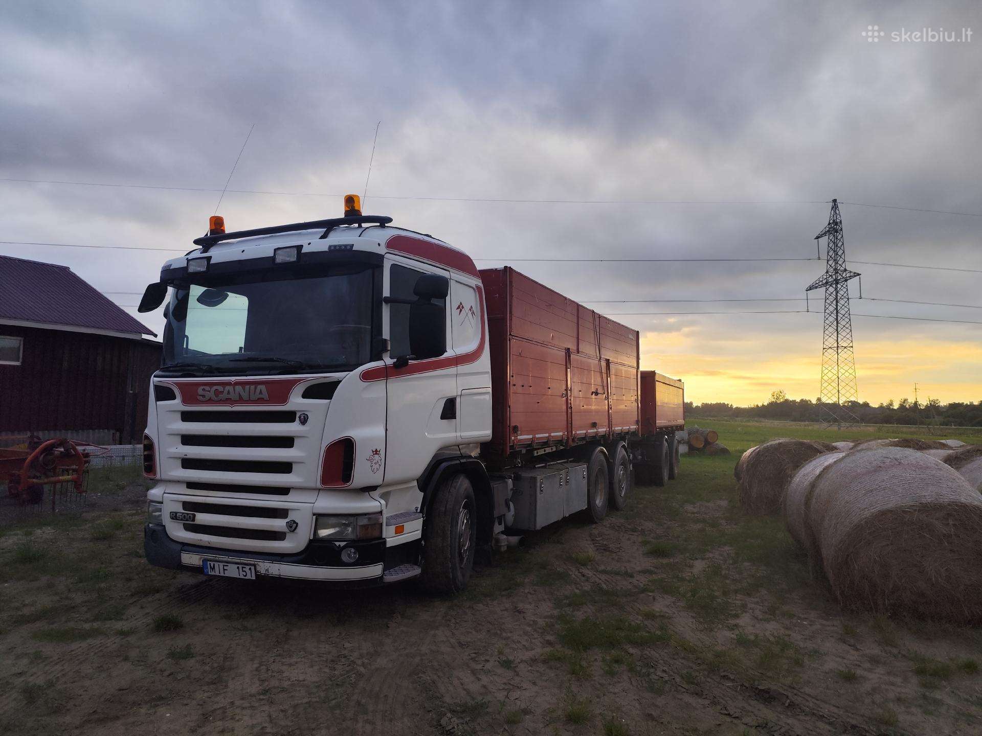 Scania savivartis su fiskaru ir priekaba