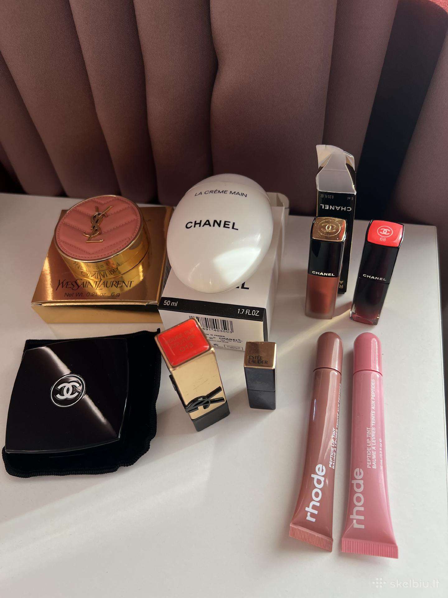 Firminė kosmetika lūpdažiai šešėliai blush kremas
